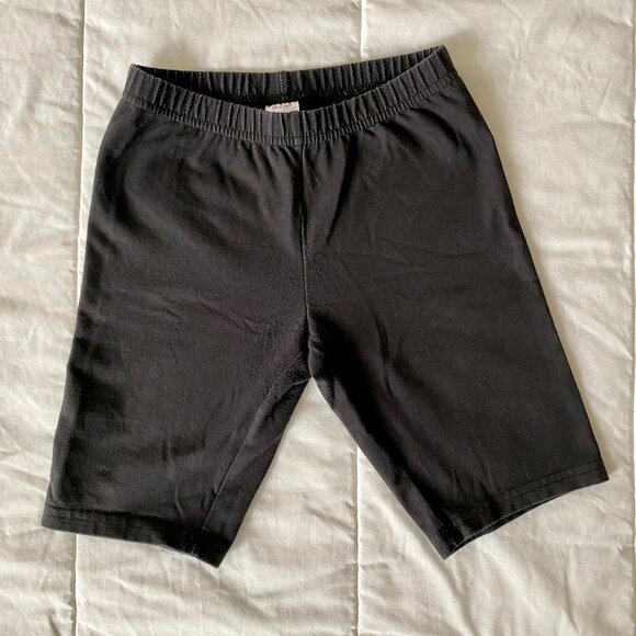 Hanna Andersson Black Cotton Biker Shorts Size 10 / 140 cm - Picture 1 of 5